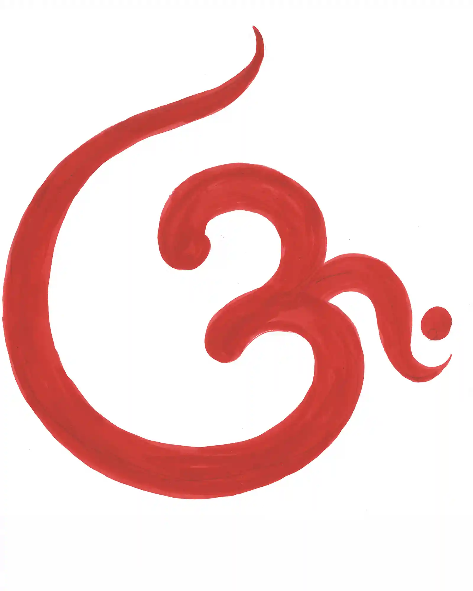 Om Hand painted