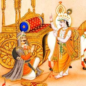 Krishna and Arjuna in the Gita