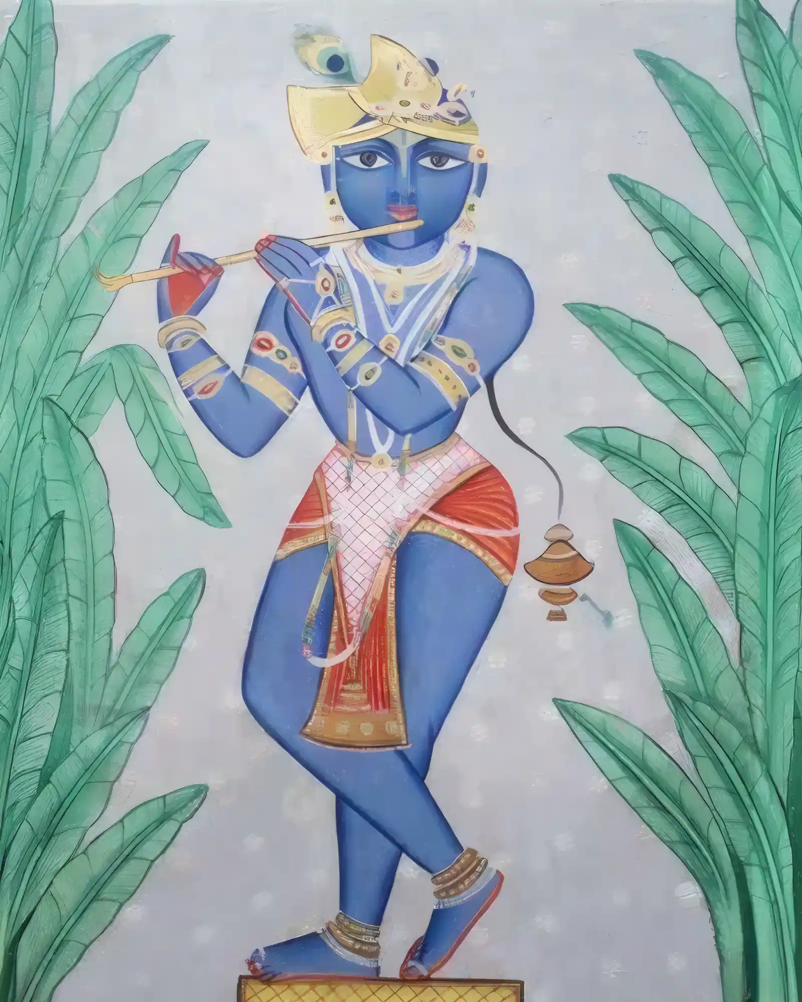 HS147-Krishna Playing a Flute